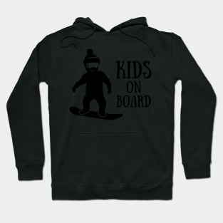 kids on snowboard Hoodie